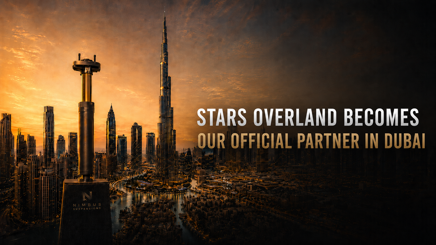 Stars Overland and Nimbus partnership visual for GCC suspension support
